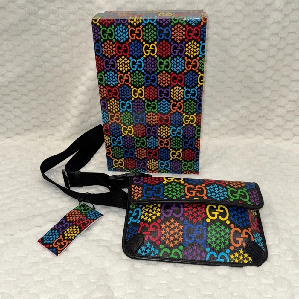Gucci Psychedelic Belt Bag-598113-Authentic-NWT